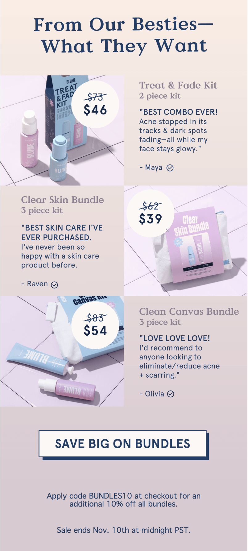 Skincare Email Design